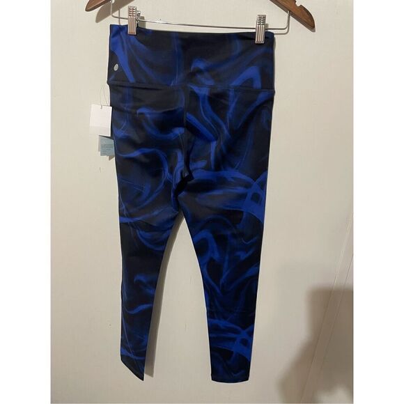Zella Studio Lite Flex High Waist 7/8 Leggings Blue London Roisin Mazarine Small - Picture 2 of 6